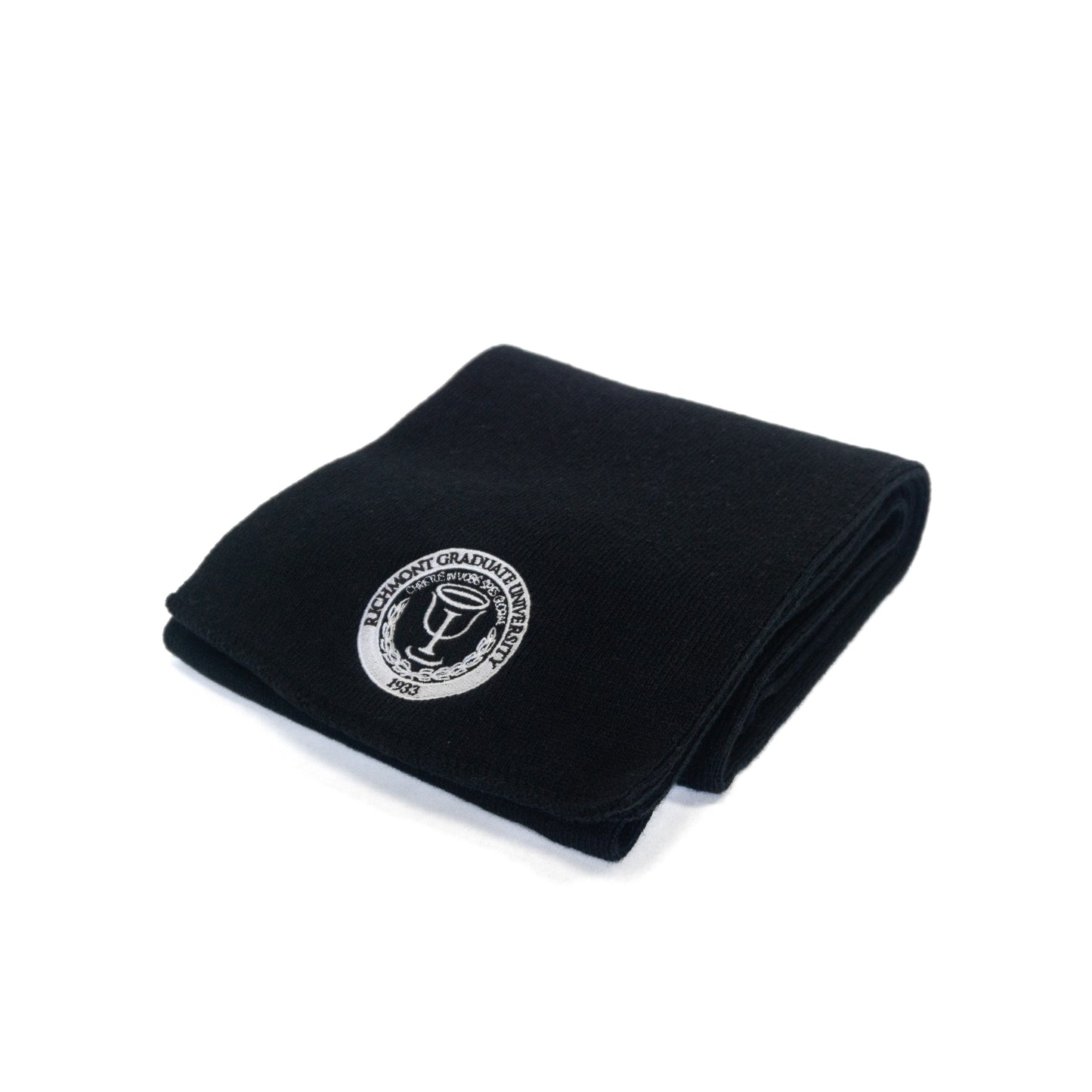 Black Embroidered Scarf