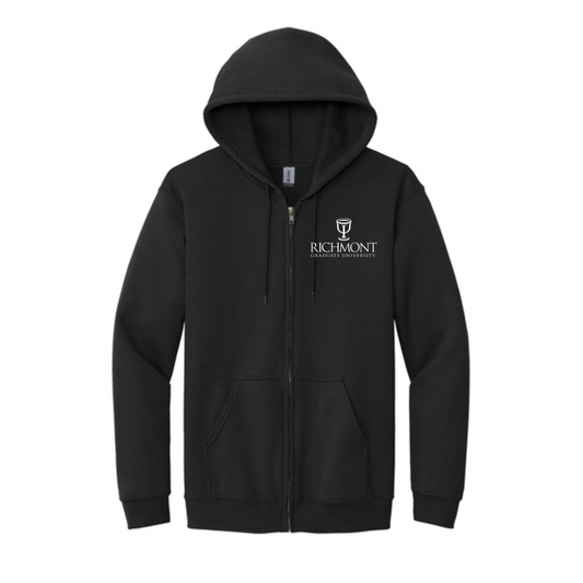 Black Zip-Up Hoodie